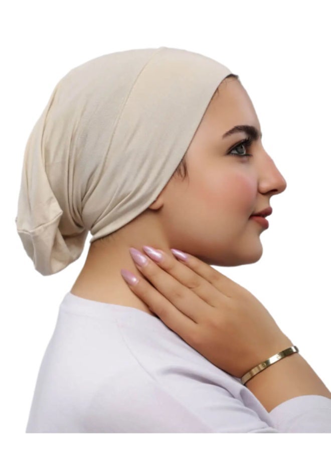 بندانة حجاب سوري بلمسة قطنية ناعمة - متعددة الألوان - Image 2